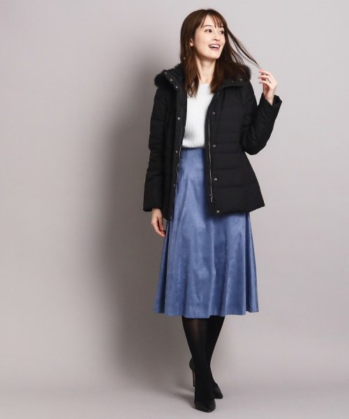 【洗える/エコ】800フィルパワーの高品質！機能性と美シルエットを叶えるダウンコート ミュラー種ホワイトダックの大きいダウンボールを使用しているため