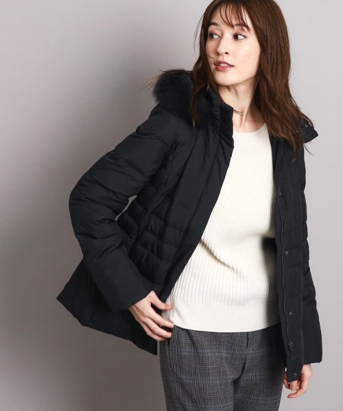 【洗える/エコ】800フィルパワーの高品質！機能性と美シルエットを叶えるダウンコート ミュラー種ホワイトダックの大きいダウンボールを使用しているため