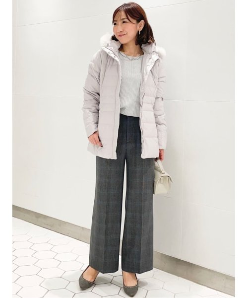 【洗える/エコ】800フィルパワーの高品質！機能性と美シルエットを叶えるダウンコート ミュラー種ホワイトダックの大きいダウンボールを使用しているため