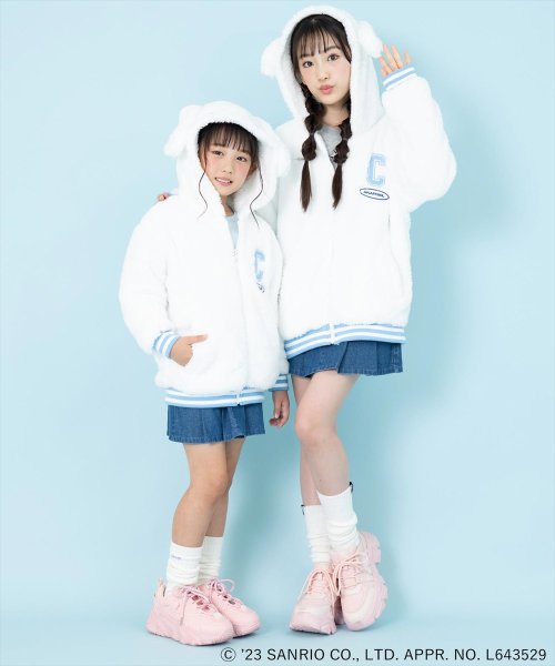 ANAP KIDS(アナップキッズ)/ANAPKIDS×シナモロール耳付きボアジップパーカー【ジュニアお揃い】/img08