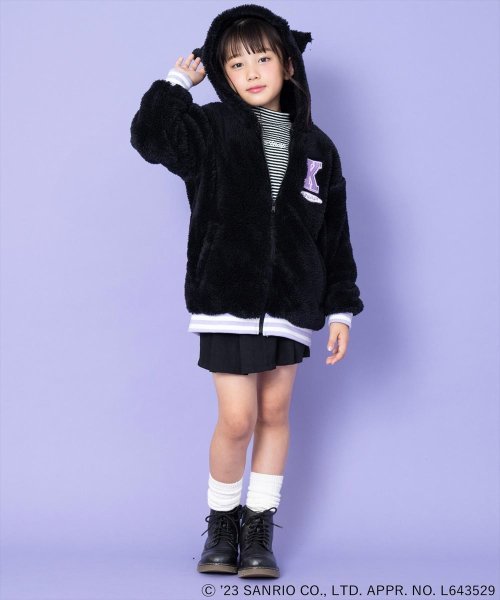 ANAP KIDS(アナップキッズ)/ANAPKIDS×クロミ耳付きボアジップパーカー【ジュニアお揃い】/img04