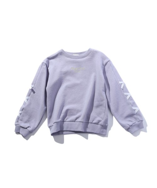 SHOO・LA・RUE(Kids) (シューラルーキッズ)/【110－140cm】袖レースアップスウェット/img01