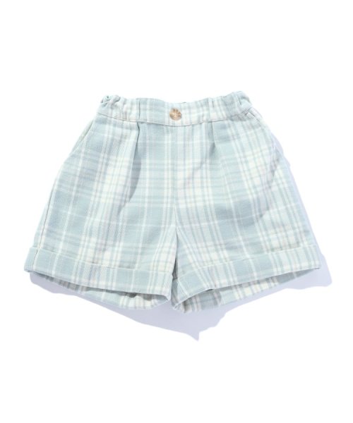 SHOO・LA・RUE(Kids) (シューラルーキッズ)/【110－140cm】起毛チェックショートパンツ/img01