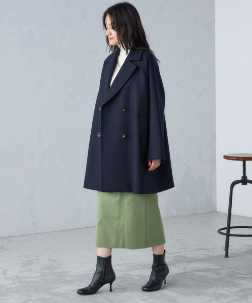 SUPER170 メルトン テントライン ミディ コート ◇ コート テントライン ◇ ミディ SUPER170 メルトン LW2416157655(18533円)