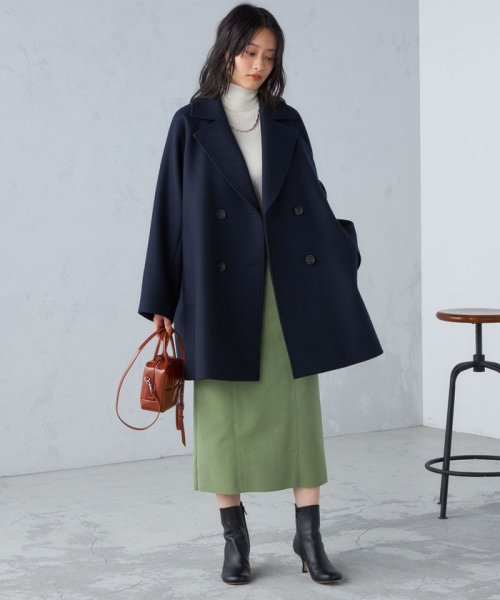 SUPER170 メルトン テントライン ミディ コート ◇ コート テントライン ◇ ミディ SUPER170 メルトン LW2416157655(18533円)