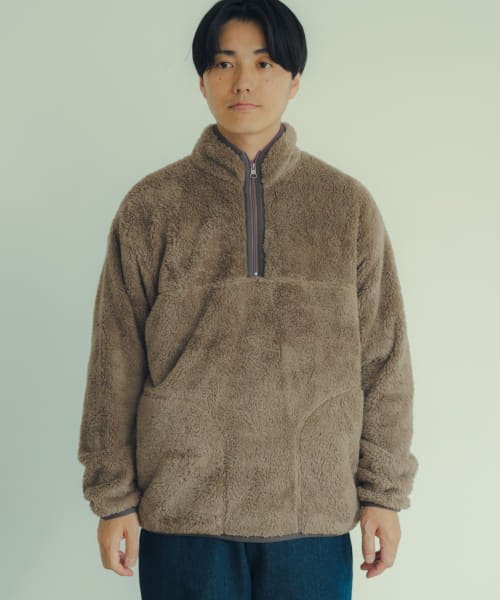 ITEMS URBANRESEARCH(アイテムズアーバンリサーチ（メンズ）)/Healthknit　Sherpa Fleece Half－Zip Jacket/img01