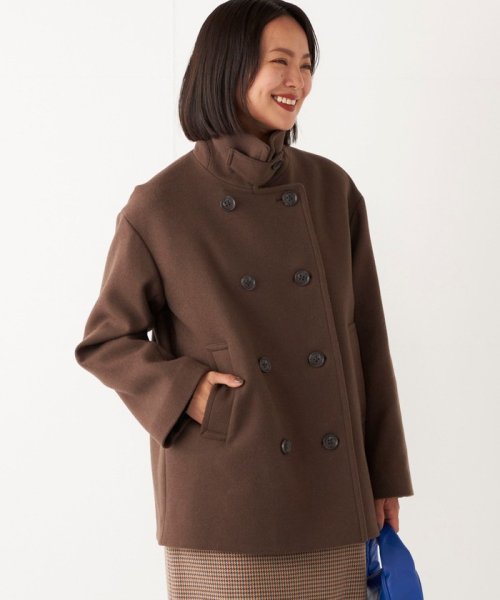 SHIPS Colors:メルトン ショート Pコート SHIPS