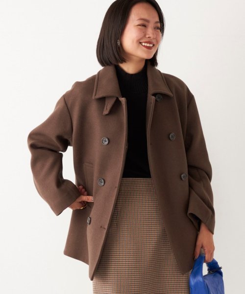 SHIPS Colors:メルトン ショート Pコート SHIPS