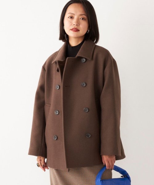 SHIPS Colors:メルトン ショート Pコート SHIPS