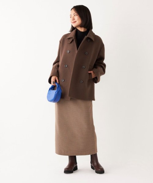 SHIPS Colors:メルトン ショート Pコート SHIPS