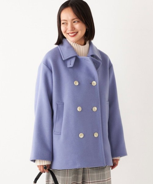 SHIPS Colors:メルトン ショート Pコート SHIPS