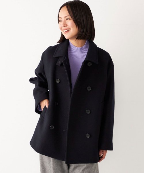 SHIPS Colors:メルトン ショート Pコート SHIPS