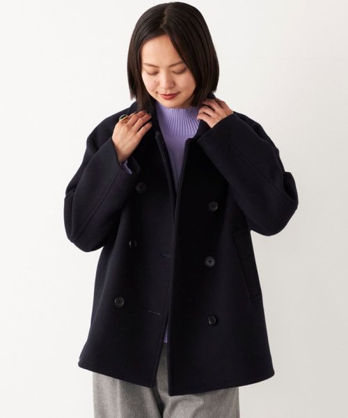 SHIPS Colors:メルトン ショート Pコート SHIPS