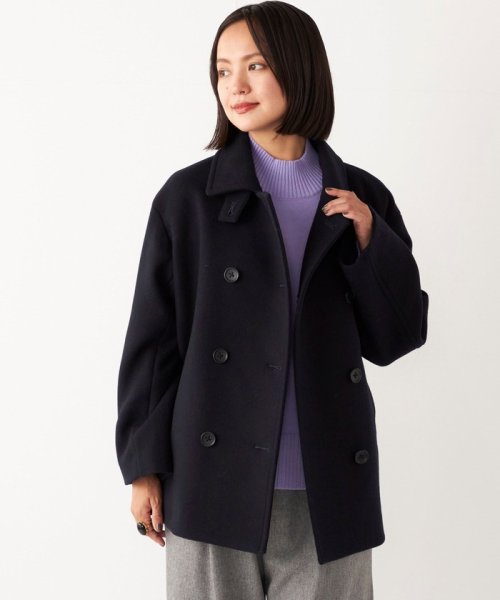 SHIPS Colors:メルトン ショート Pコート SHIPS