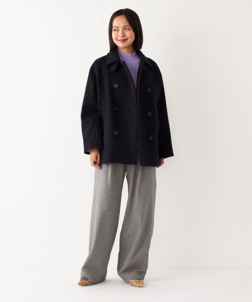 SHIPS Colors:メルトン ショート Pコート SHIPS