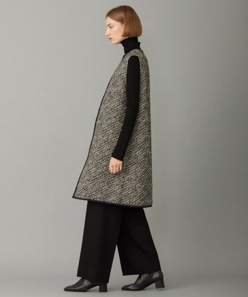 【リバーシブル着用可能】 パディングツイード ベスト 