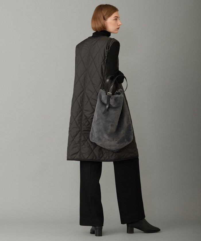 完売品　2023aw icb パディングツイードベスト リバーシブル リバーシブル着用可能】 パディングツイード ベスト(505732024)｜阪急