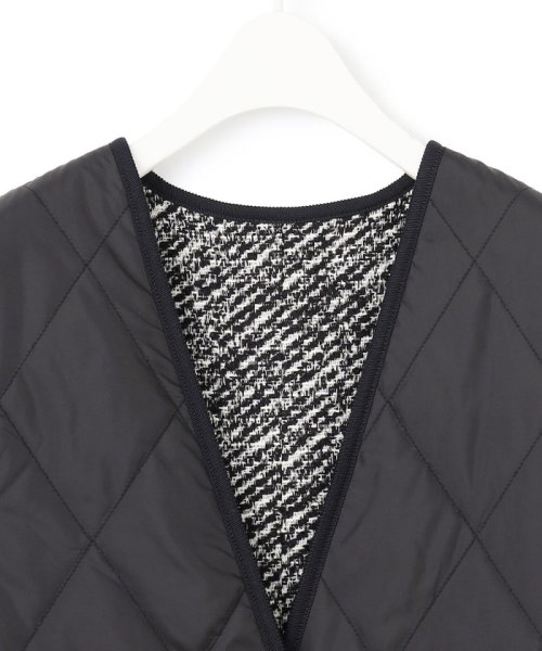 【リバーシブル着用可能】 パディングツイード ベスト 