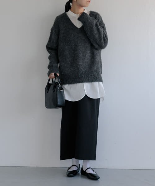 URBAN RESEARCH DOORS(アーバンリサーチドアーズ)/FORK&SPOON　モヘアニットVネックプルオーバー/img11