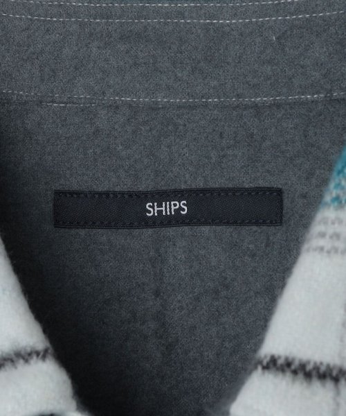 SHIPS MEN(シップス　メン)/SHIPS :イタリーヤーン チェック シャギー シャツ アウター/img22