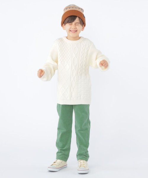 SHIPS KIDS(シップスキッズ)/SHIPS KIDS:100～130cm /〈手洗い可能〉ケーブル ニット/img12