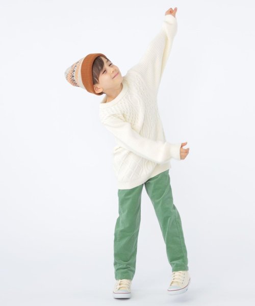 SHIPS KIDS(シップスキッズ)/SHIPS KIDS:100～130cm /〈手洗い可能〉ケーブル ニット/img14