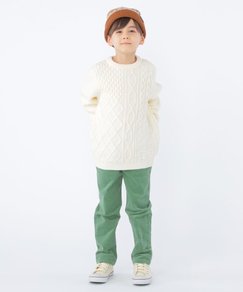 SHIPS KIDS(シップスキッズ)/SHIPS KIDS:100～130cm /〈手洗い可能〉ケーブル ニット/img16