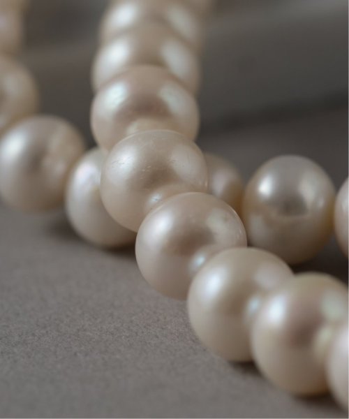 エシカル淡水ポテトパールネックレス10mm36cm SV 
