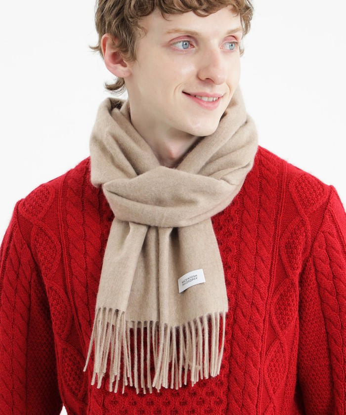 ウォッシャブルカシミヤ ソリッドマフラー(505410271)｜HANKYU MEN'S