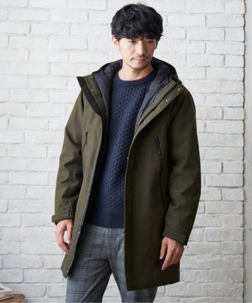 【撥水】sorona(R) 3WAYロングコート sorona