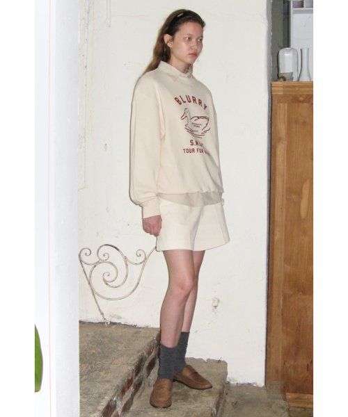 【韓国人気ブランド/sinoon】プリントスウェットプルオーバー【洗える】 