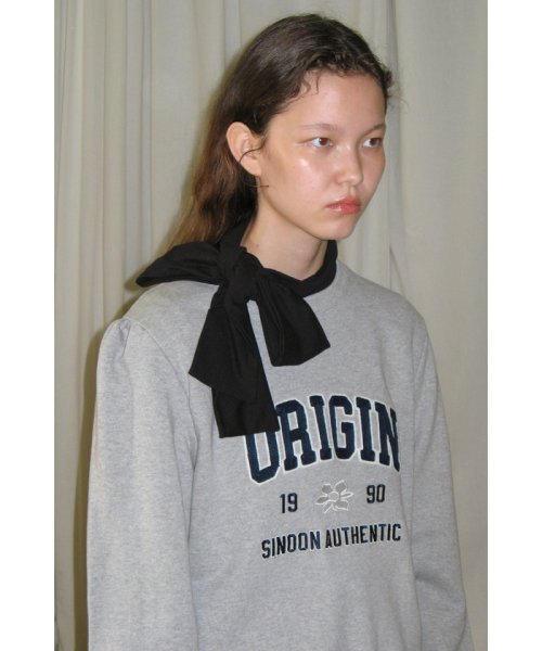 【韓国人気ブランド/sinoon】ORIGINパフスウェットプルオーバー【洗える】 