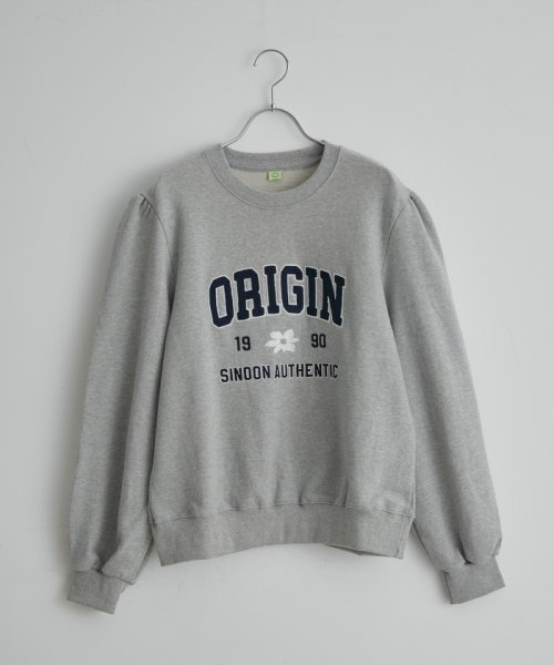 【韓国人気ブランド/sinoon】ORIGINパフスウェットプルオーバー【洗える】 