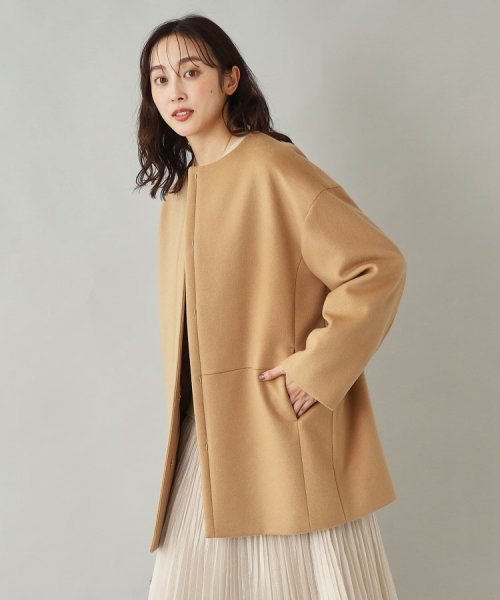 【軽く羽織れる／定番人気】カシミヤ混ミドル丈コート 【軽く羽織れる／定番人気】カシミヤ混ミドル丈コート 【軽く羽織れる／定番人気】カシミヤ混ミドル丈コート M2226242422(17002円)