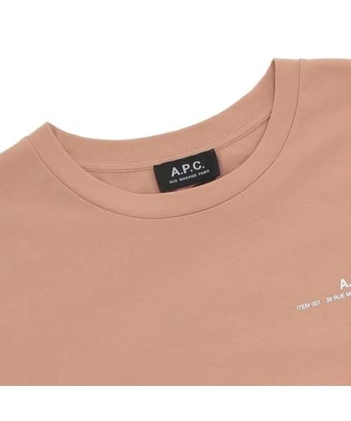 A.P.C.(アーペーセー)/アーペーセー Tシャツ カットソー Tシャツ アイテム 半袖カットソー トップス ベージュ レディース APC F26012 COFBT BAA/img03