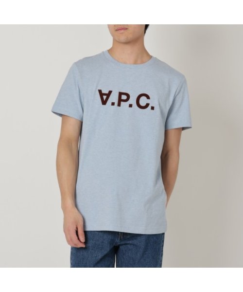 A.P.C.(アーペーセー)/アーペーセー Tシャツ カットソー Tシャツ 半袖カットソー トップス ブルー メンズ APC H26943 COGFI IAL/img01