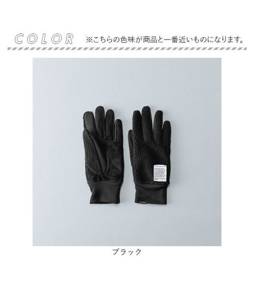 BACKYARD FAMILY(バックヤードファミリー)/WOMEN POLARTEC ThermalPro ピッグスエードコンビグローブ/img10