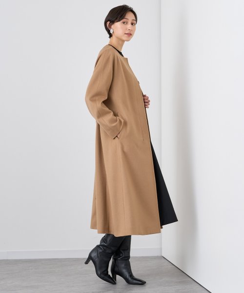 カシミヤノーカラーベルトコート 着用サイズ なし model