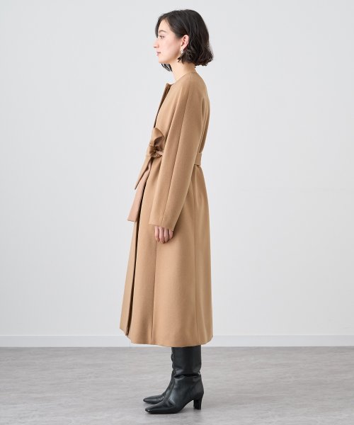 カシミヤノーカラーベルトコート 着用サイズ なし model