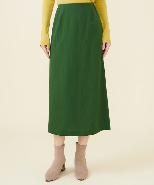 ウールワッシャーナロースカート 