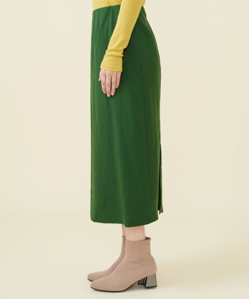 ウールワッシャーナロースカート 