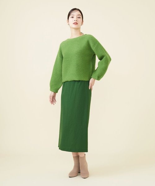 ウールワッシャーナロースカート 