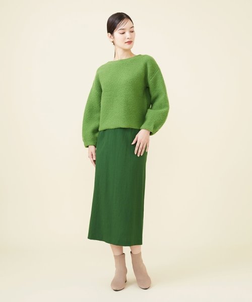 ウールワッシャーナロースカート 