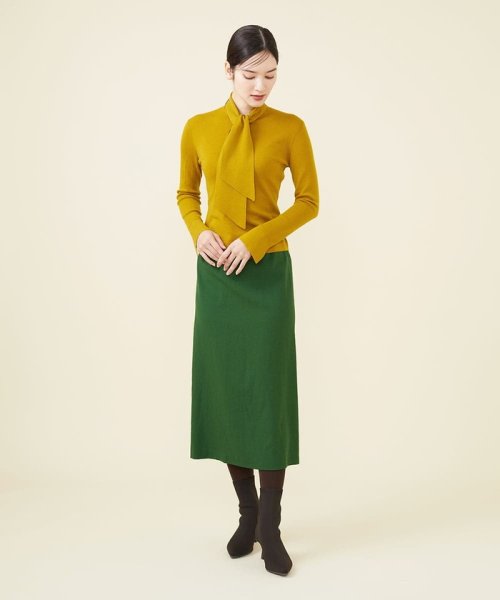 ウールワッシャーナロースカート 