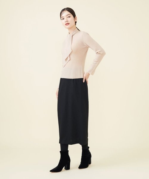 ウールワッシャーナロースカート 