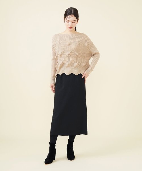 ウールワッシャーナロースカート 