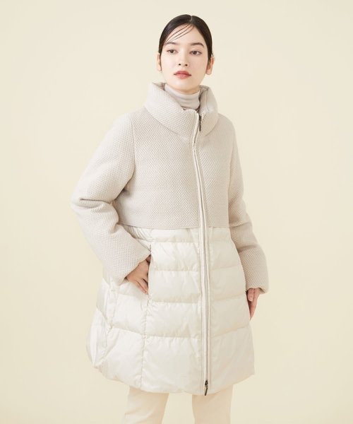 ニットコンビネーションダウン 