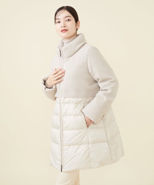 ニットコンビネーションダウン 