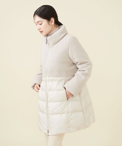 ニットコンビネーションダウン 