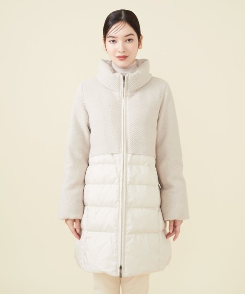 ニットコンビネーションダウン 